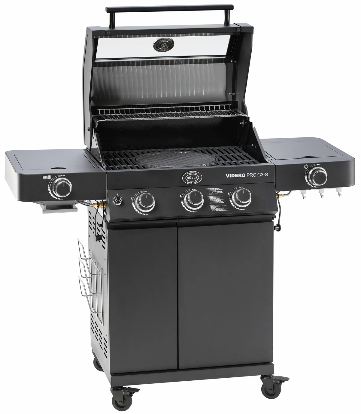 Rösle Gasgrill Videro Pro G3-S Vario+ Mattschwarz - Modell 2023 3 Rösle Gasgrill Videro Pro G3-S Vario+ Mattschwarz - Modell 2023