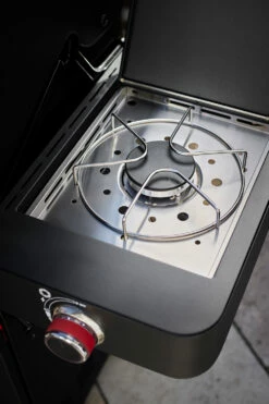 Rösle Videro G2-S VARIO+ Schwarz Gasgrill - FC Bayern Edition -Grill Verkaufs-Shop Roesle Videro Seitenkocher FC Bayern Edition