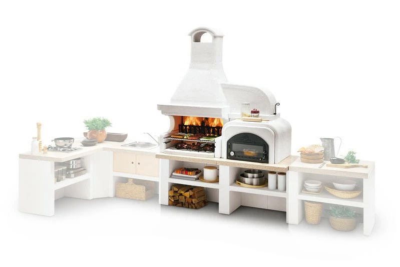 Palazzetti Gartenküche Malibu 2: Modul Grill Mit Backofen Rechts Inkl. Montagematerial 3 Palazzetti Gartenküche Malibu 2: Modul Grill Mit Backofen Rechts Inkl. Montagematerial