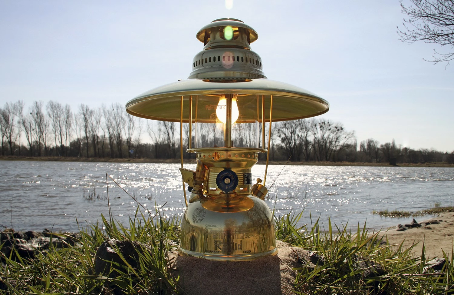 Petromax Petroleumlampe HK500/829 Messing 18 Petromax Petroleumlampe HK500/829 Messing – Bild 16